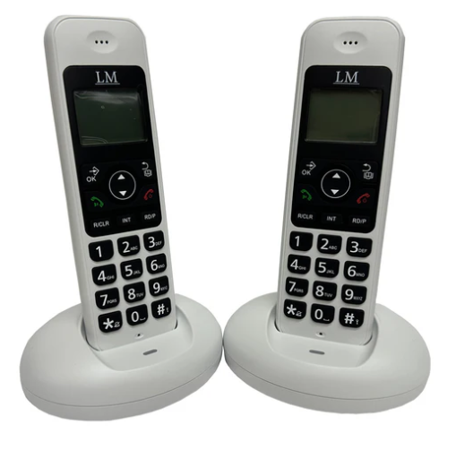 Lm Teléfono Inalámbrico LM-1702-2, 2 Auriculares, Altavoz