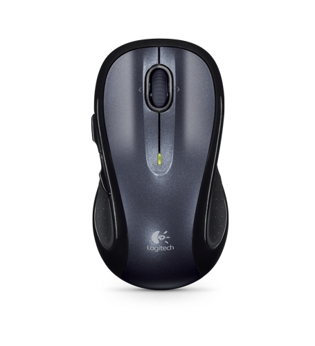 Mouse Ergonómico Logitech Láser M510, Inalámbrico, USB, Negro