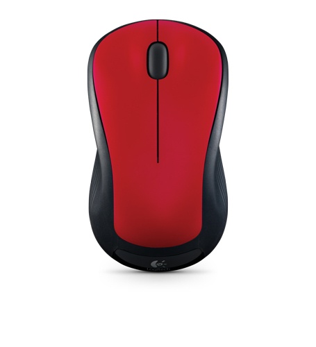Mouse Logitech Óptico M310, Inalámbrico, USB, 1000DPI, Negro/Rojo
