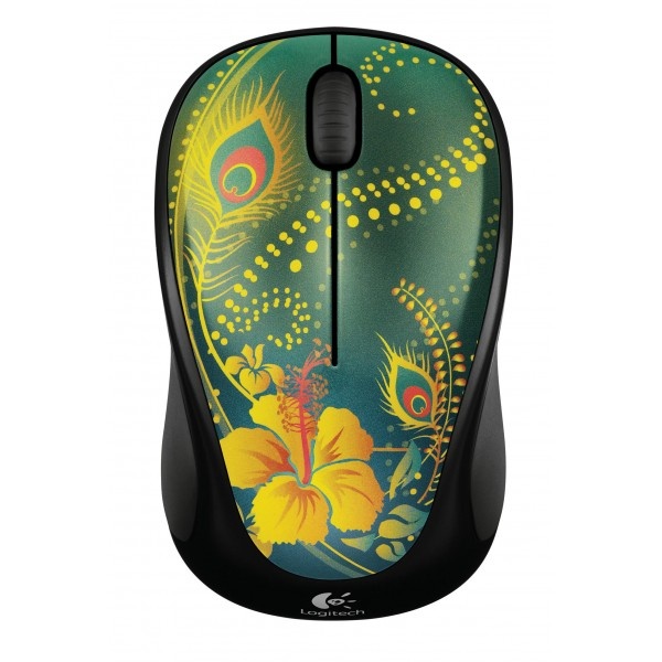 Mouse Logitech Óptico M317, Inalámbrico, USB, 1000DPI, Verde/Amarillo