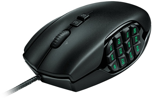 Mouse Ergonómico Gamer Logitech G600 Láser, Alámbrico, USB, 8200DPI, Negro
