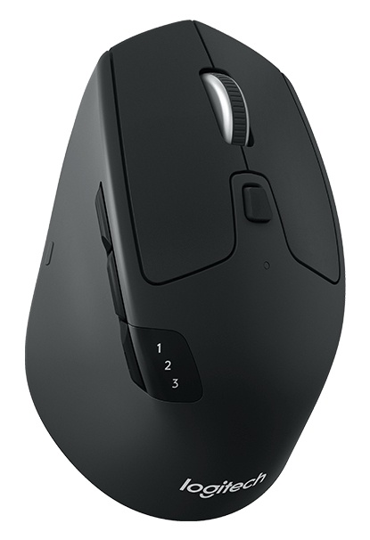 Mouse Ergonómico Logitech Óptico M720 Triathlon, Bluetooth, USB, 1000DPI, Negro