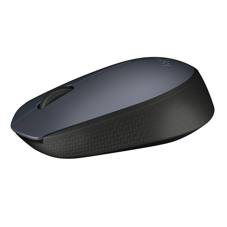 Mouse Ergonómico Logitech Óptico M170, Inalámbrico, USB, 1000DPI, Negro/Gris