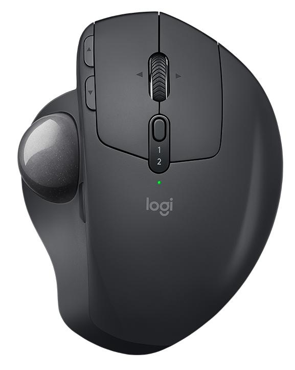 Mouse Ergonómico Trackball Logitech MX Ergo, Inalámbrico, Bluetooth, 380DPI, Negro