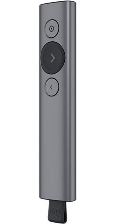 Logitech Presentador Inalámbrico Spotlight, USB, Gris
