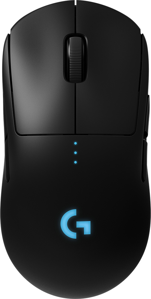 Mouse Gamer Ergonómico Logitech G Pro, Inalámbrico, Óptico, 25.600DPI, RF Inalámbrico, Negro