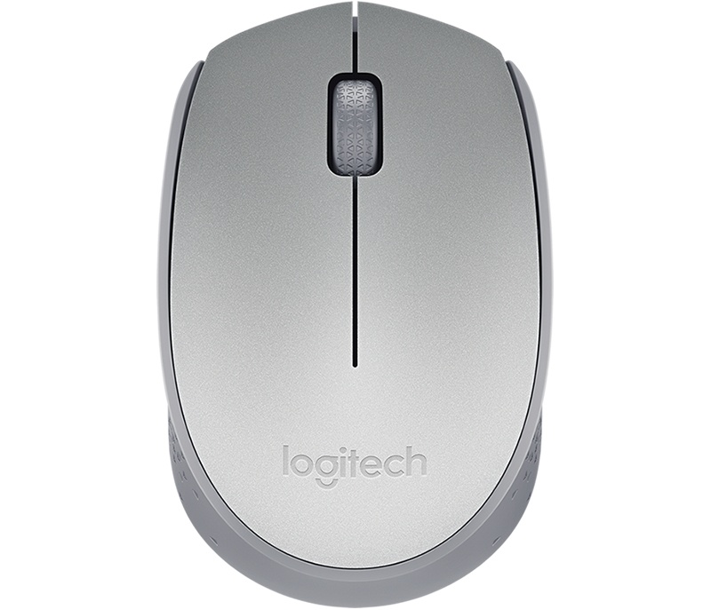 Mouse Ergonómico Logitech Óptico M170, Inalámbrico, USB, 1000DPI, Gris Claro