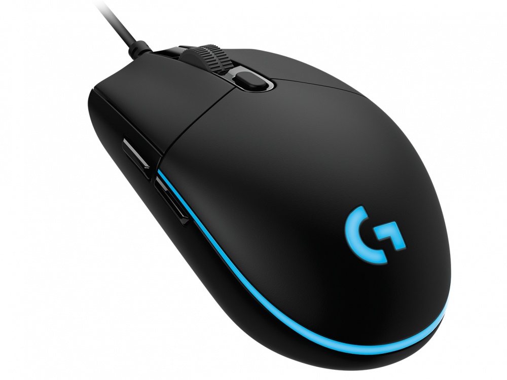 Mouse Gamer Logitech Óptico G PRO, Alámbrico, USB, 16.000DPI, Negro