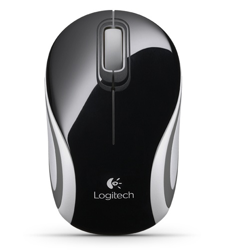 Mini Mouse Logitech Óptico M187, Inalámbrico, USB, 1000DPI, Negro