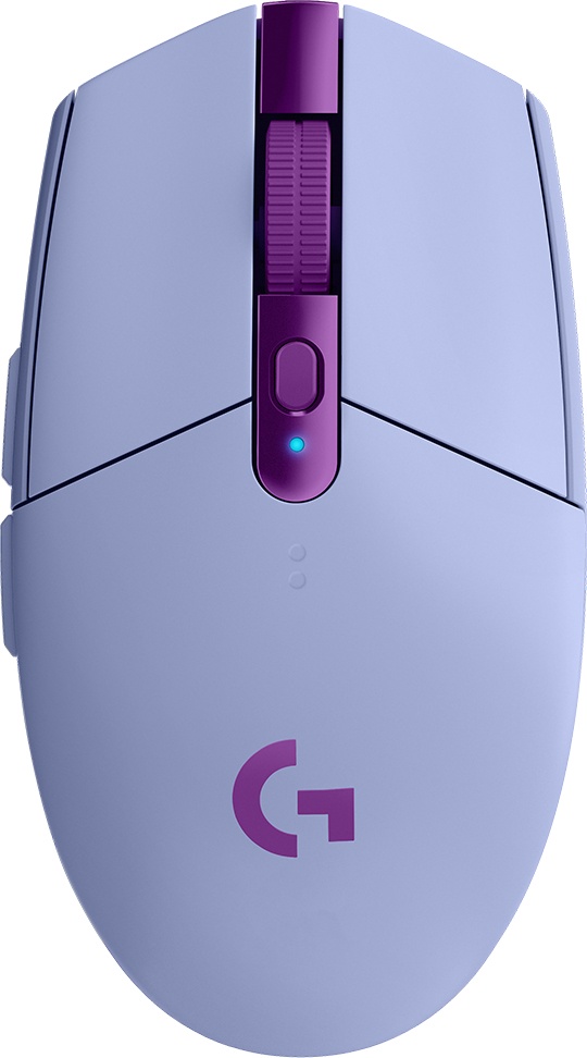 Mouse Gamer Logitech Óptico G305, Inalámbrico, USB, 12.000DPI, Lila