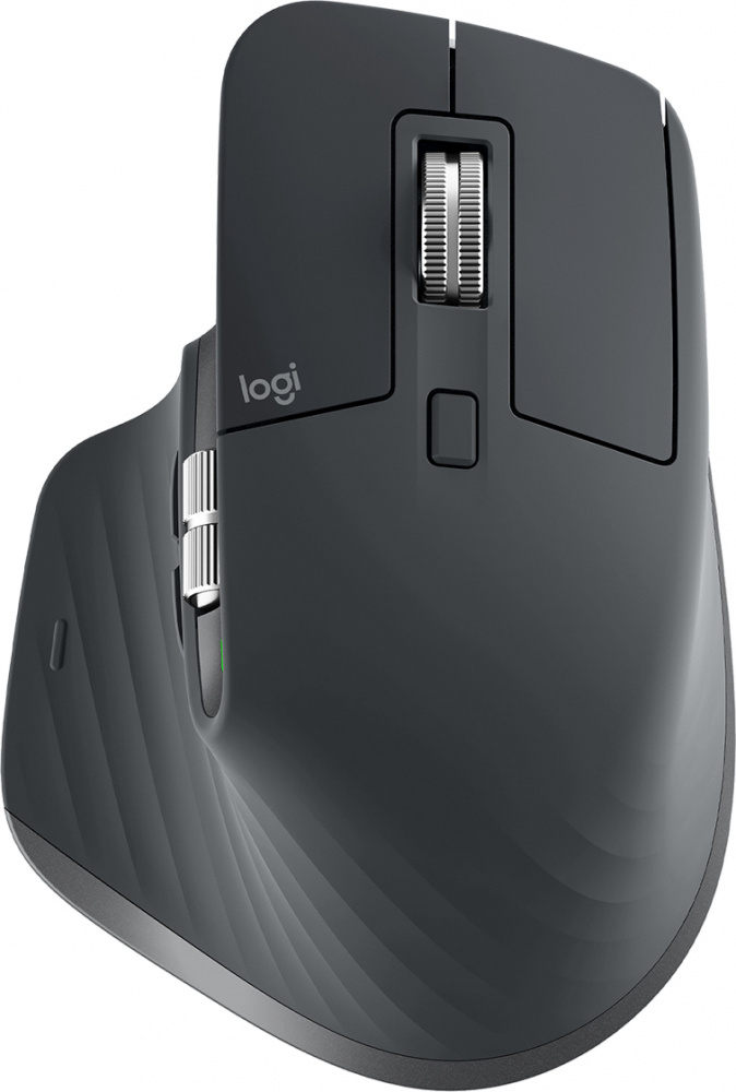 Mouse Ergonómico Logitech Óptico MX Master 3 para Empresa, RF Inalámbrico, Bluetooth, 4000DPI, Grafito