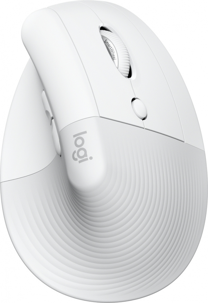 Mouse Ergonómico Logitech Lift, Inalámbrico, Óptico, 4.000DPI, RF Inalámbrico/Bluetooth, Blanco