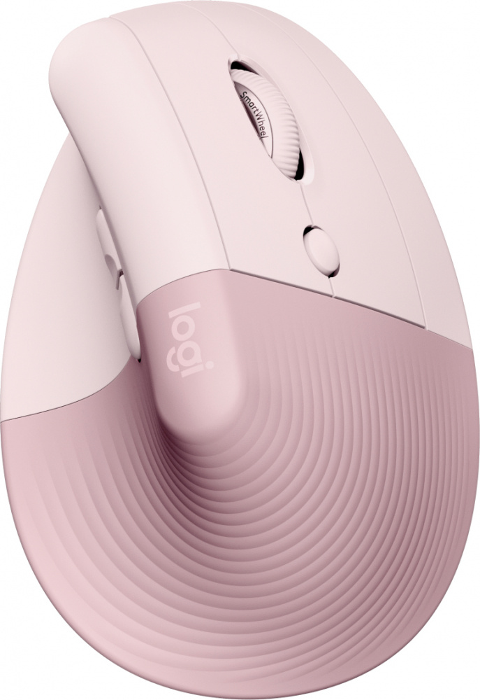 Mouse Ergonómico Logitech Lift, Inalámbrico, Óptico, 4.000DPI, RF Inalámbrico/Bluetooth, Rosa