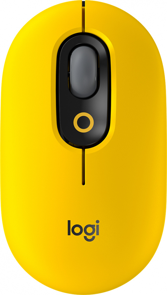 Mouse Logitech Óptico POP, Inalámbrico, Bluetooth, 4000DPI, Amarillo