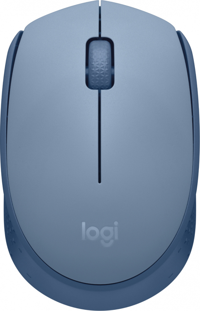 Mouse Ergonómico Logitech M170, Inalámbrico, Óptico, 1.000DPI, RF Inalámbrico, Azul