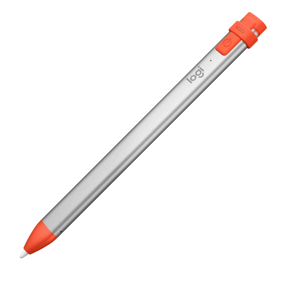 Logitech Crayon Lápiz Digital para iPad, Plata/Naranja