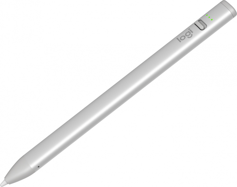 Logitech Crayon Lápiz Digital para iPad, Plata/Blanco