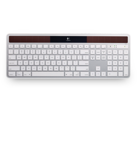 Teclado Logitech K750, Inalámbrico, USB, Plata (Inglés)
