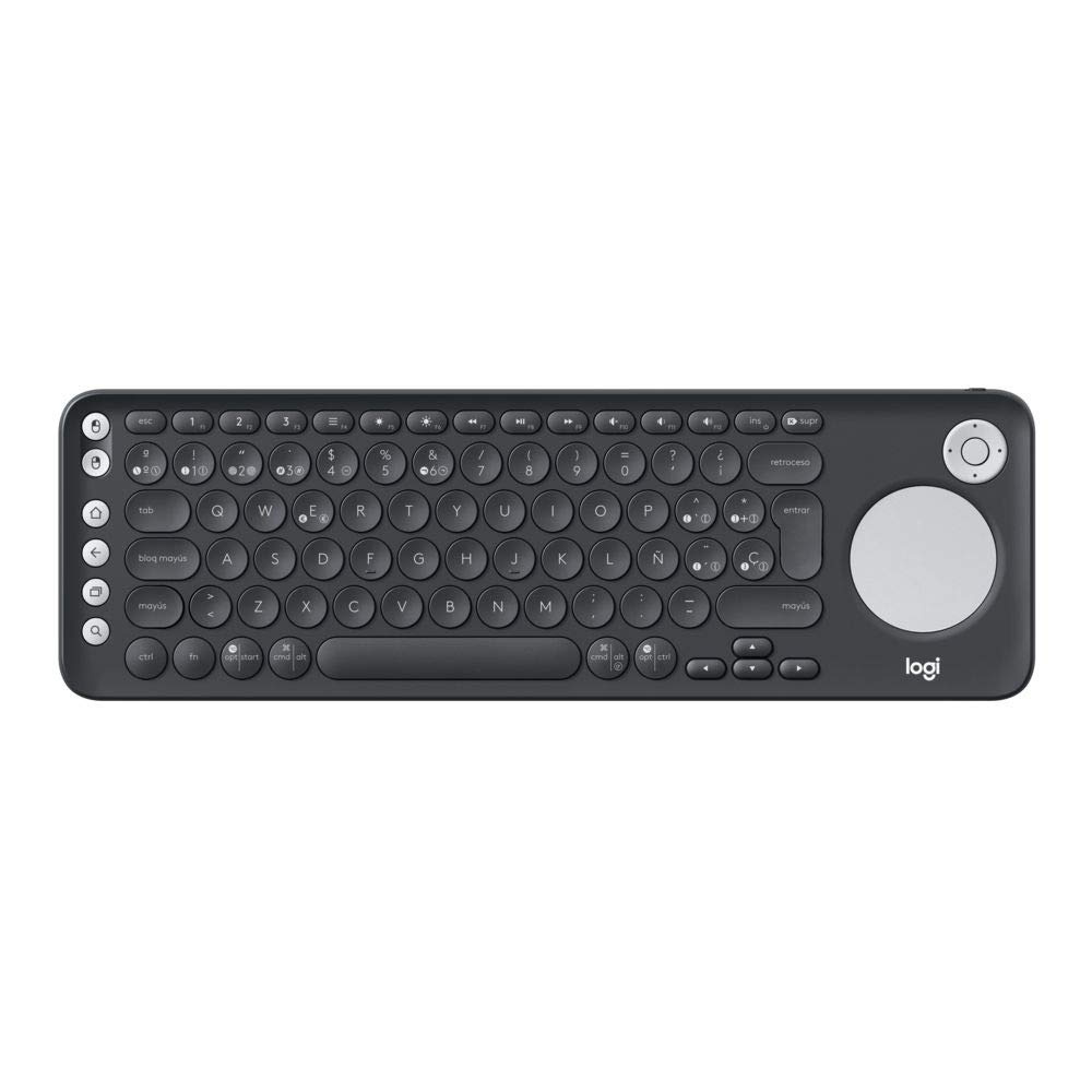 Teclado Logitech K600 TV, Inalámbrico, Bluetooth, Negro (Español)