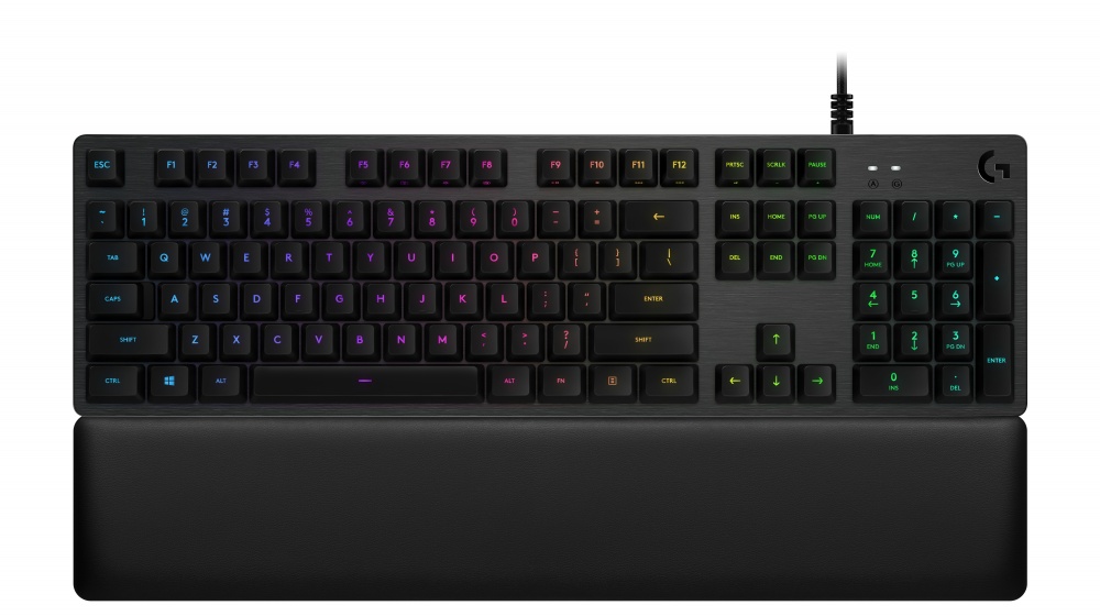 Teclado Gamer Logitech G513 RGB, Teclado Mecánico, Romer-G Táctil, Alámbrico, Negro (Inglés)