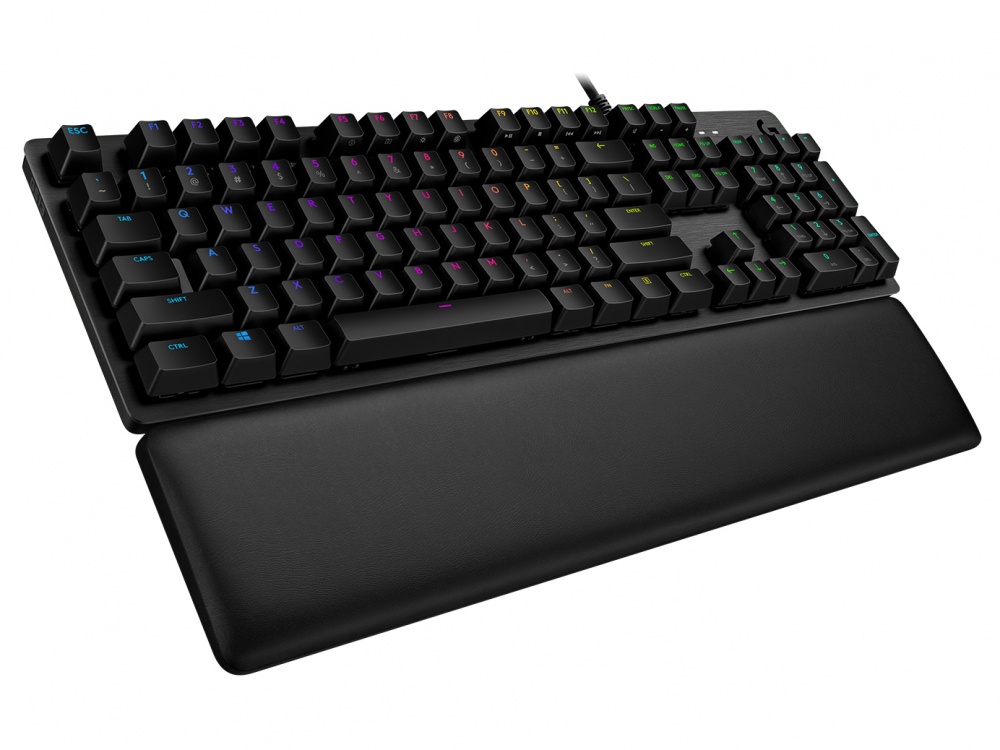 Teclado Gamer Logitech G513 RGB, Teclado Mecánico, GX Brown, Alámbrico, Negro (Inglés)