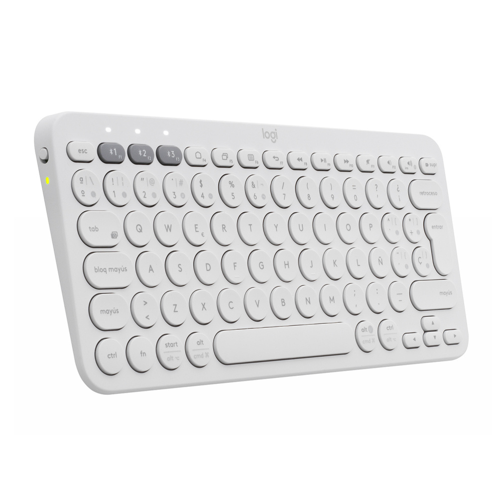 Teclado Logitech K380, Inalámbrico, Bluetooth, Blanco (Español)