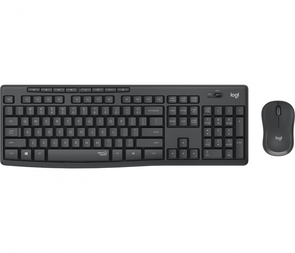 Kit de Teclado y Mouse Logitech MK295 Silent, Inalámbrico, USB, Negro (Español)