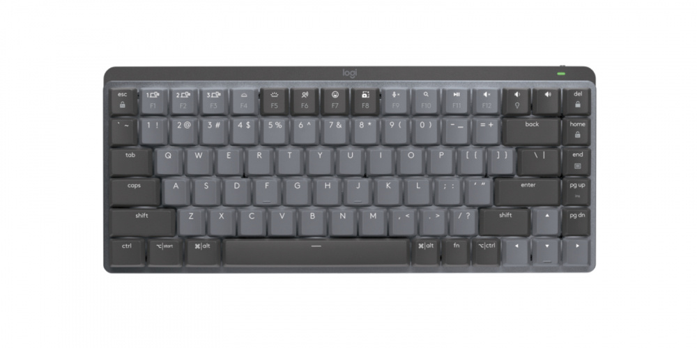 Teclado Logitech MX Mechanical Mini TKL, Inalámbrico, Bluetooth, Grafito (Español)