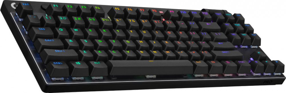 Logitech Teclado Gamer PRO X TKL, Mecánico, Switch GX Brown, Inalámbrico, Negro (Inglés)