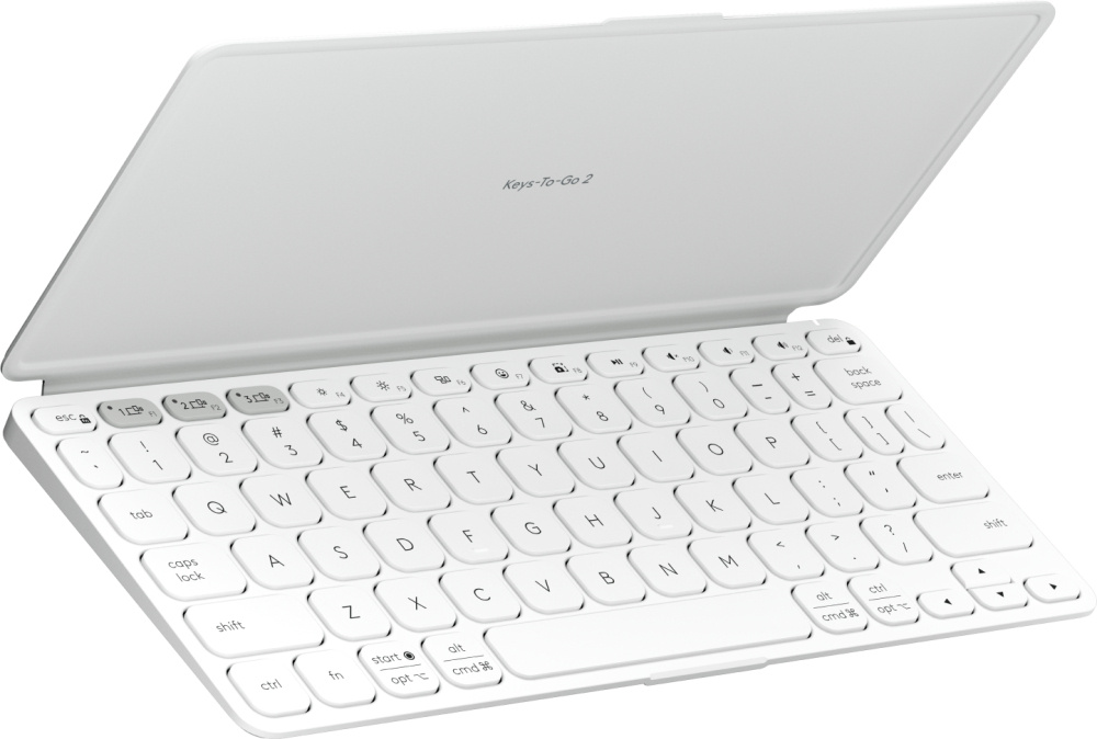 Logitech Funda con Teclado de Poliuretano para Tablet Universal 10.4", Blanco