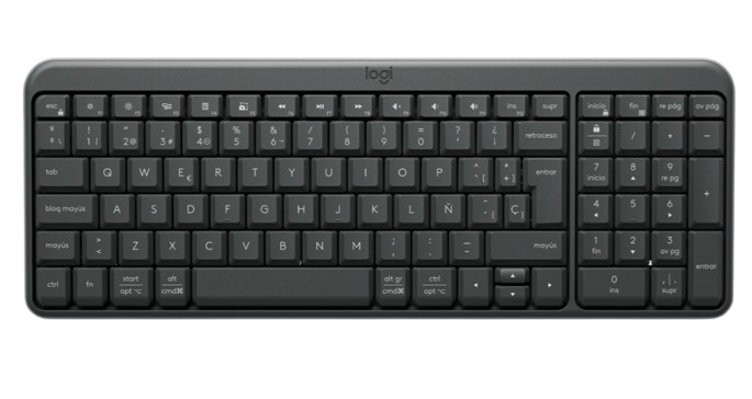Teclado Logitech K250, Inalámbrico, Bluetooth, Negro, Español