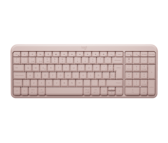 Teclado Logitech K250, Inalámbrico, Bluetooth, Rosa, Español