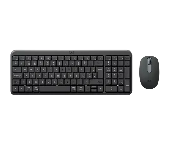 Kit de Teclado y Mouse Logitech MK250 Compact, Inalámbrico, Bluetooth, Gris, Español