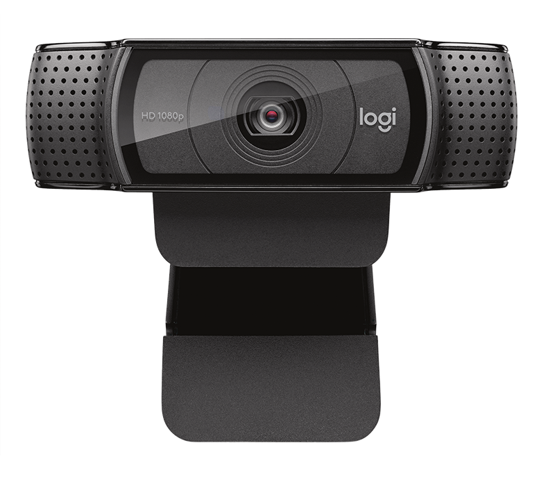Logitech Webcam HD Pro C920 con Micrófono, Full HD, 1920 x 1080 Pixeles, USB 2.0, Negro