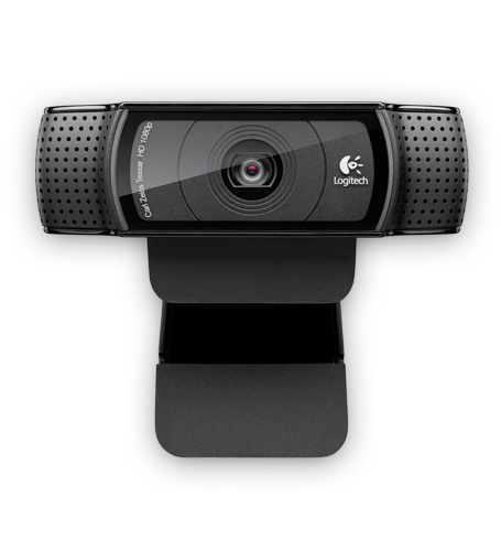 Logitech Webcam HD Pro C920 con Micrófono, Full HD, 1920 x 1080 Pixeles, USB 2.0, Negro