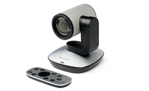 Logitech Cámara PTZ PRO para Videoconferencia, HD, Zoom 10x, USB 2.0, Negro/Plata