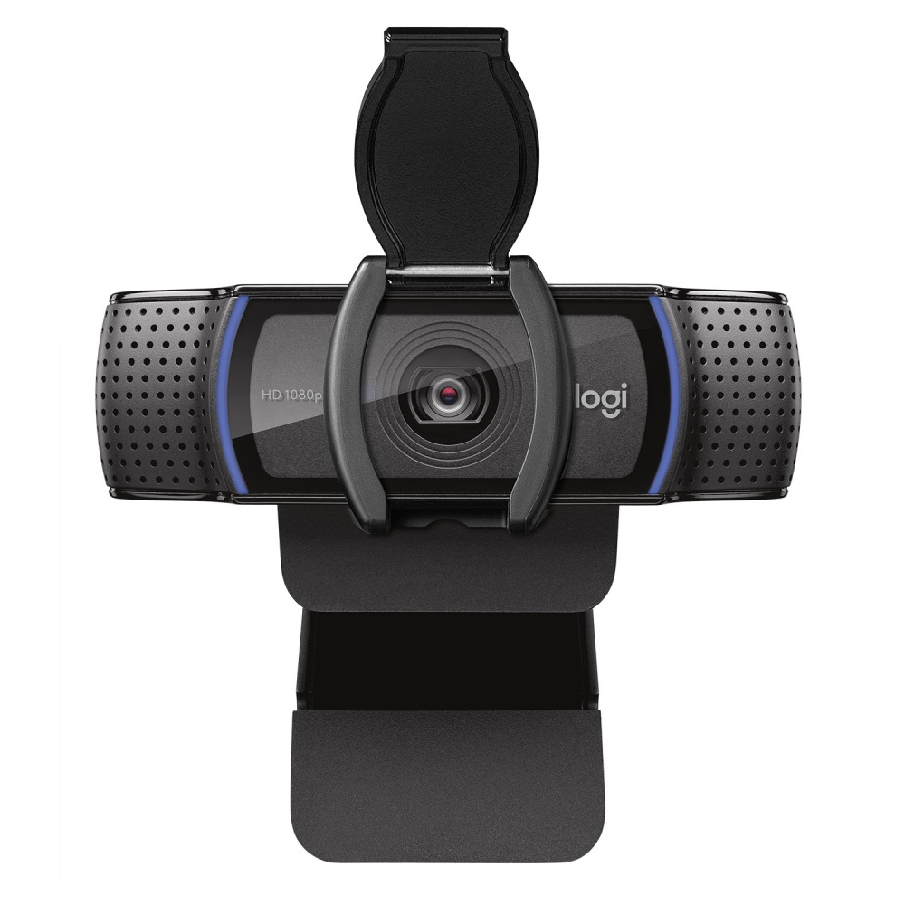 Logitech Webcam HD Pro C920s con Micrófono, Full HD, 1920 x 1080 Pixeles, USB 2.0, Negro