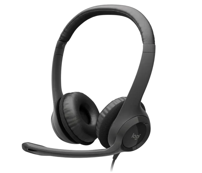 Logitech Audífonos con Micrófono H390, Alámbrico, USB, Negro