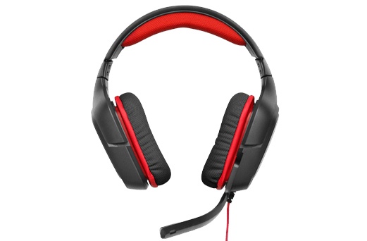 Logitech Audífonos Gamer con Micrófono G230, Alámbrico, 2.3 Metros, Negro/Rojo