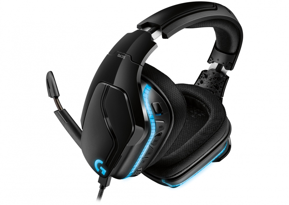 Logitech Audífonos Gamer G635 7.1, Alámbrico, 1.5 Metros, 3.5mm, Negro/Azul