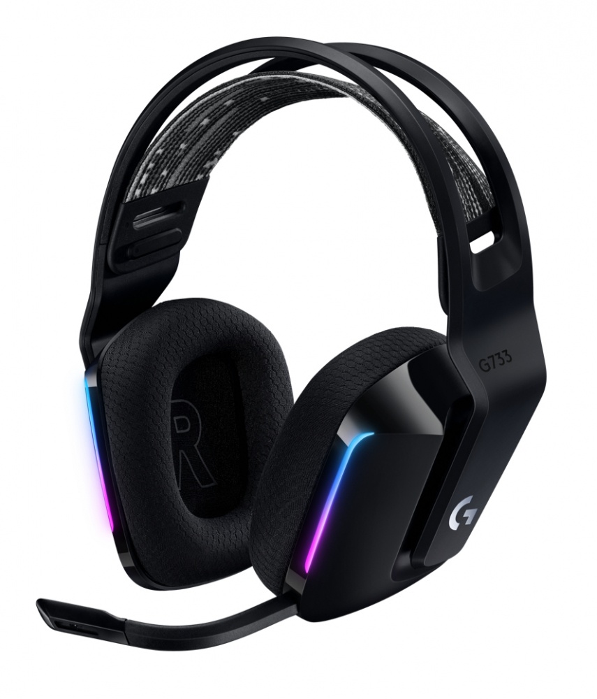 Logitech Audífonos Gamer G733 7.1 para PS4/PC, Inalámbrico, USB, Negro