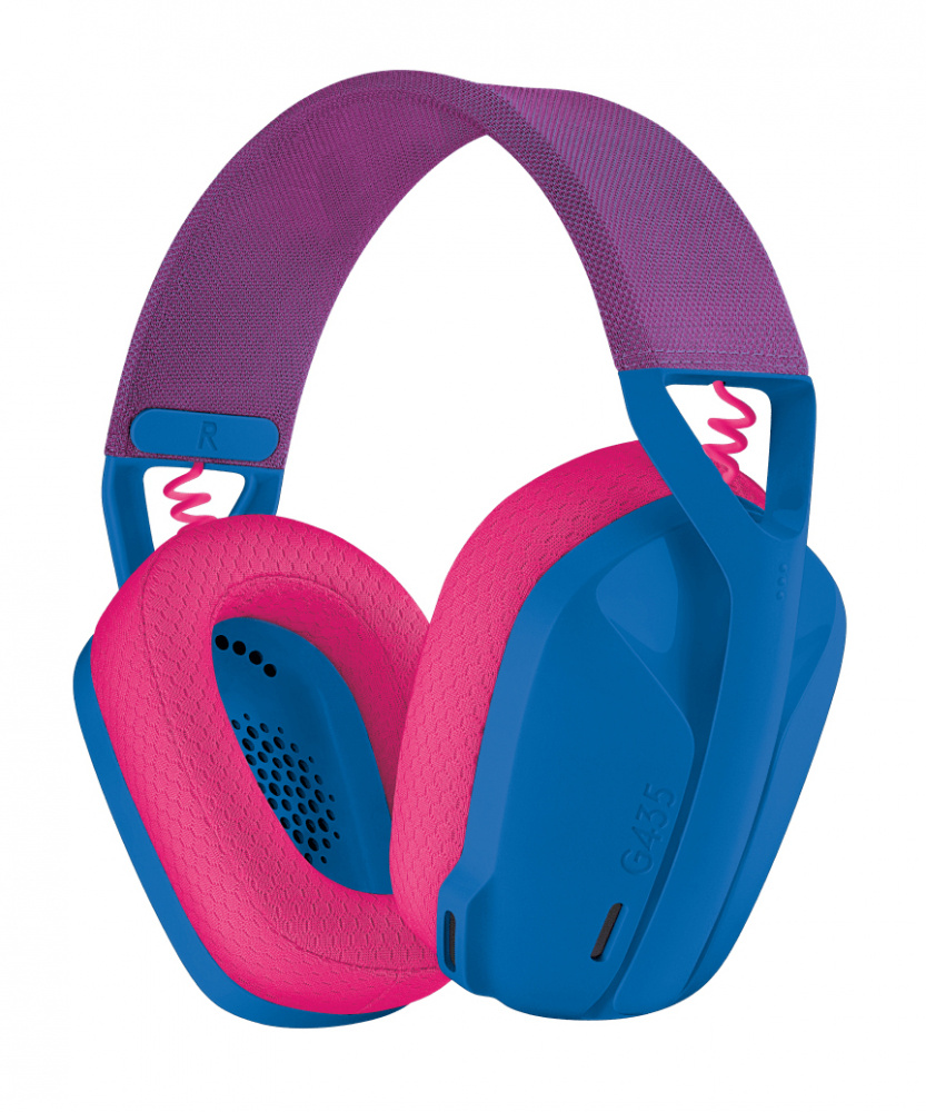Logitech Audífonos Gamer G435 para PC/PS4/PS5, Inalámbrico, USB-A, Azul/Rosa