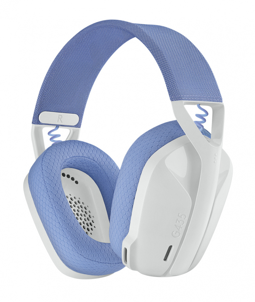 Logitech Audífonos Gamer G435 para PC/PS4/PS5, Inalámbrico, USB-A, Blanco/Lila
