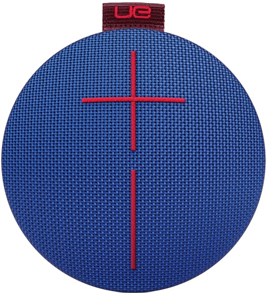 Logitech Bocina Portátil UE ROLL 2, Bluetooth, Inalámbrico, Azul/Rojo - Resistente al Agua