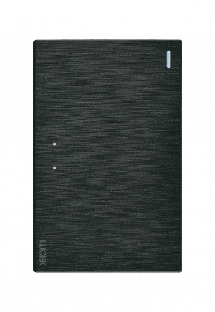 Lucek Placa de Pared BF01/3-N, 1 Interruptor, 127 - 250V, 16A, Negro