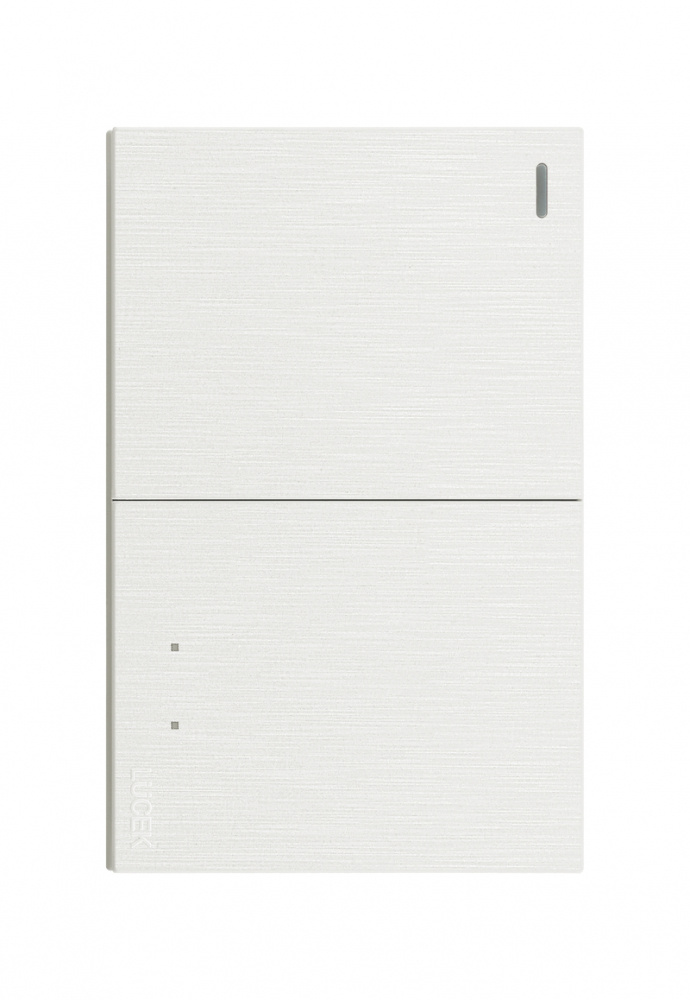 Lucek Placa con Apagador BF02-B, 2 Interruptores, 127 - 250V, 16A, Blanco