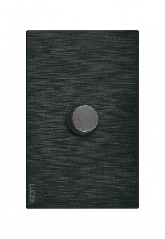 Lucek Placa Plana con Dimmer BF04-N, 250V, 16A, Negro