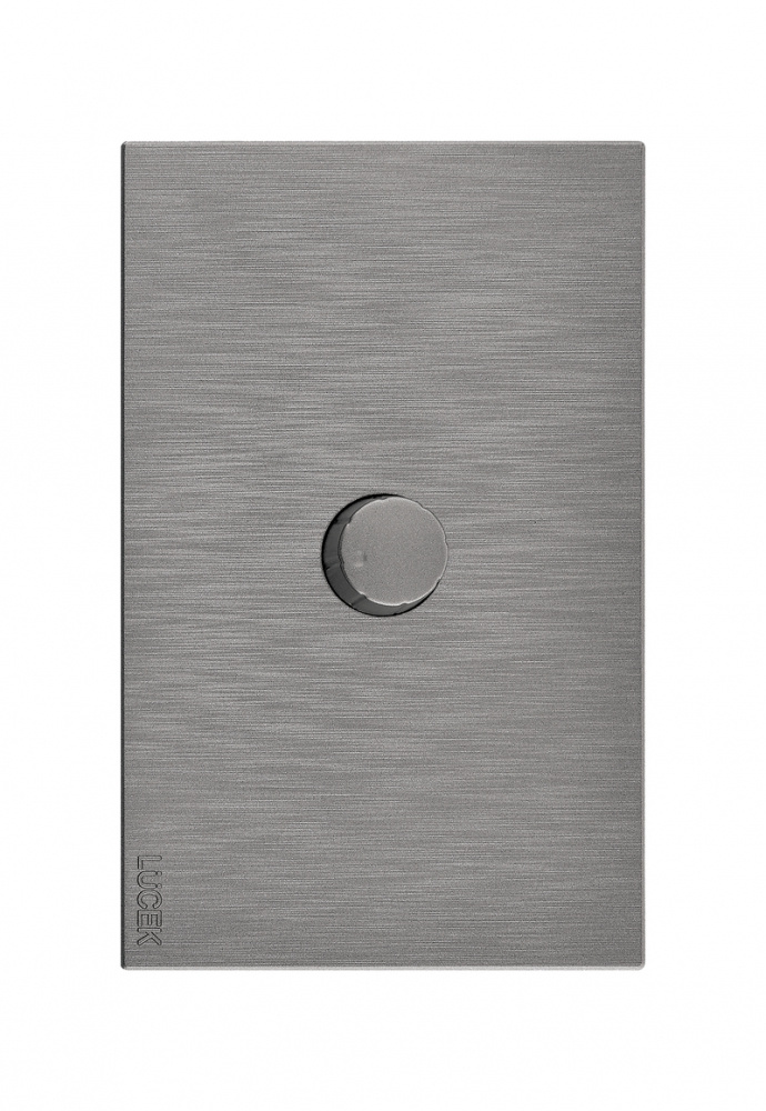 Lucek Placa Plana con Dimmer BF04-P, 250V, 16A, Plata