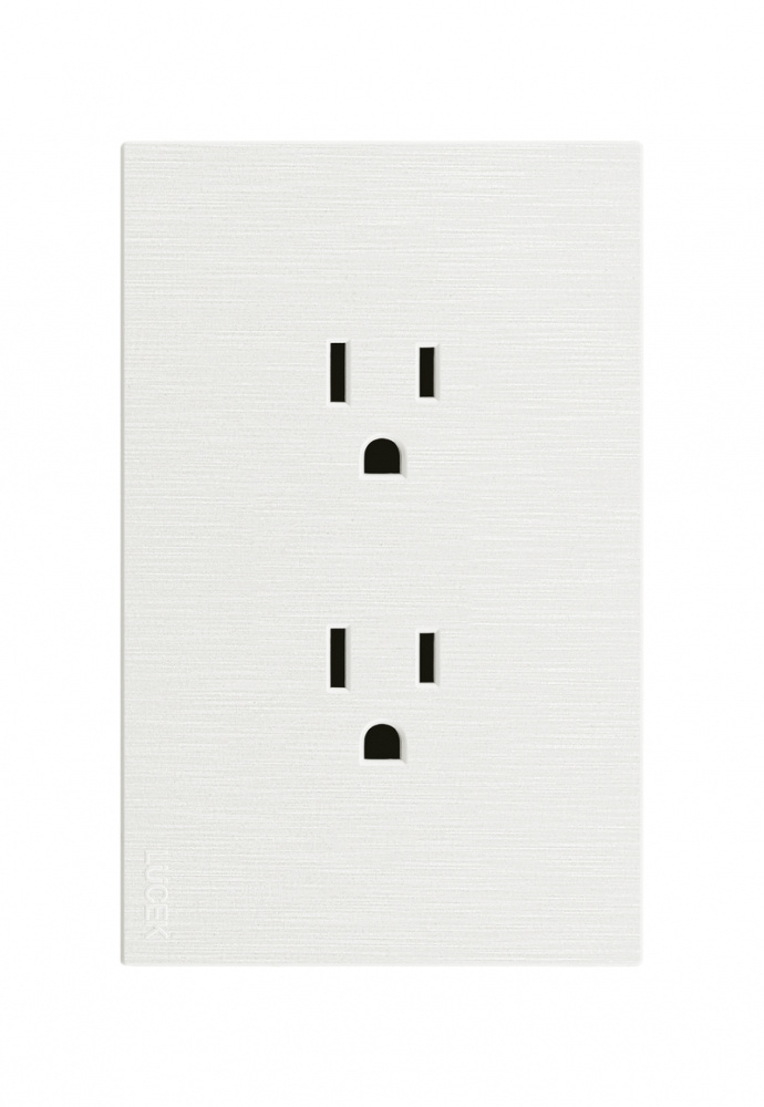 Lucek Tomacorriente BF06-B, 3 Enchufes, 110 - 250V, 15A, Blanco