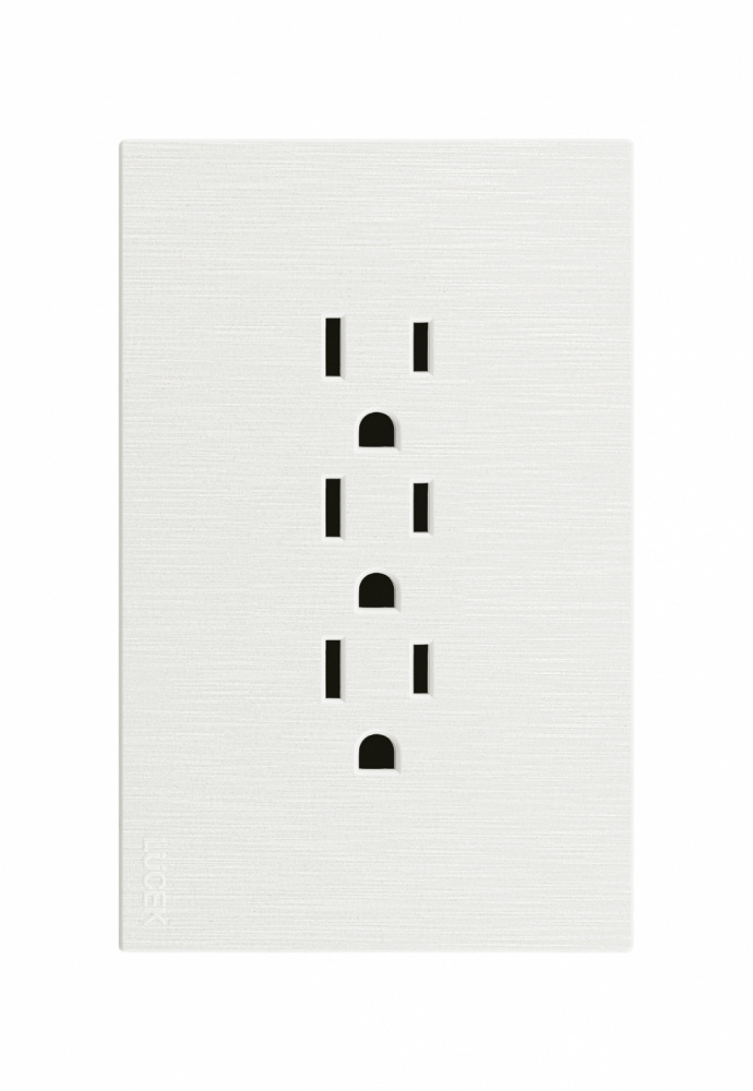 Lucek Tomacorriente BF08-B, 3 Enchufes, 250V, 16A, Blanco